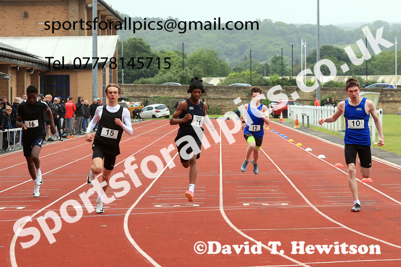 Sprints, 2026 Northumberland Schools Track and Field, Wentworth, Hexhan. Photo: David T. Hewitson/Sports for All Pics